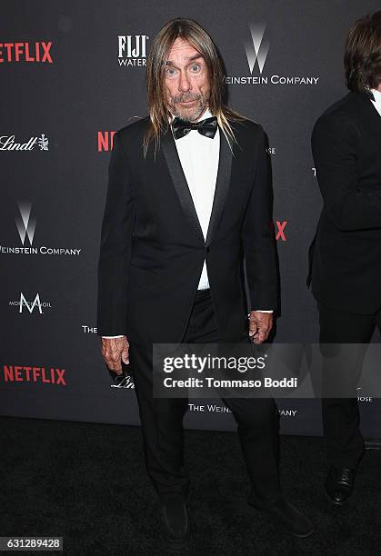 Singer Iggy Pop attends The Weinstein Company and Netflix Golden Globe Party, presented with FIJI Water, Grey Goose Vodka, Lindt Chocolate, and...