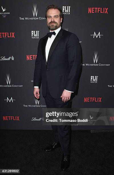 David Harbour attends The Weinstein Company and Netflix Golden Globe Party, presented with FIJI Water, Grey Goose Vodka, Lindt Chocolate, and...