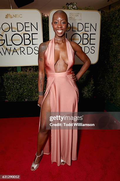 Producer Oge Egbuonu attends the 74th Annual Golden Globe Awards at The Beverly Hilton Hotel on January 8, 2017 in Beverly Hills, California.