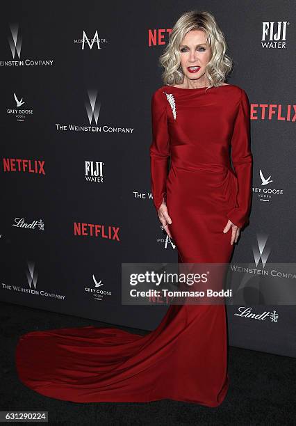 Actress Donna Mills attends The Weinstein Company and Netflix Golden Globe Party, presented with FIJI Water, Grey Goose Vodka, Lindt Chocolate, and...