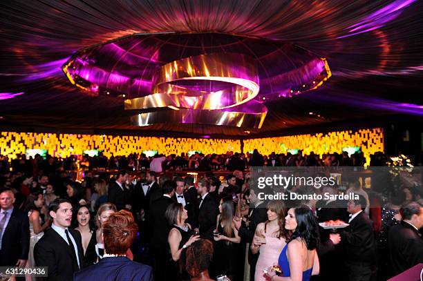 General view of the atmosphere is seen during The 2017 InStyle and Warner Bros. 73rd Annual Golden Globe Awards Post-Party at The Beverly Hilton...