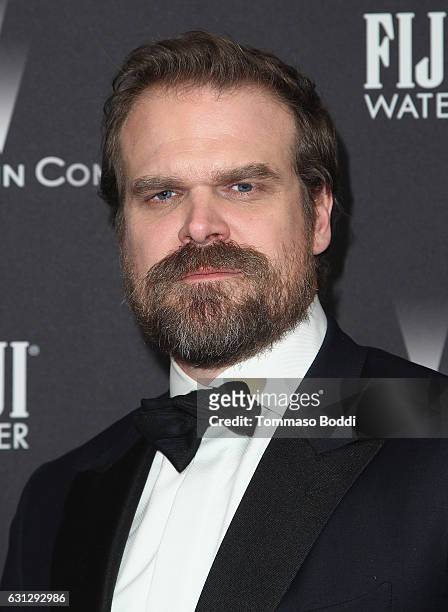 Actor David Harbour attends The Weinstein Company and Netflix Golden Globe Party, presented with FIJI Water, Grey Goose Vodka, Lindt Chocolate, and...