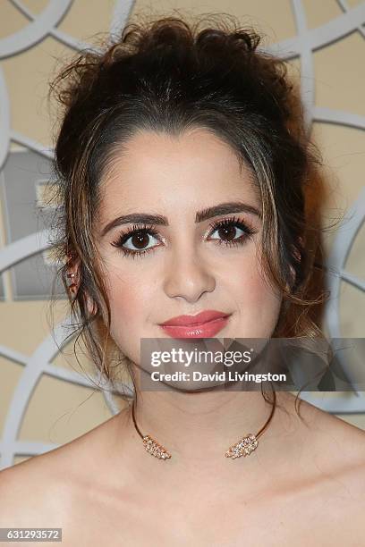 Actress and singer Laura Marano arrives at HBO's Official Golden Globe Awards after party at the Circa 55 Restaurant on January 8, 2017 in Los...