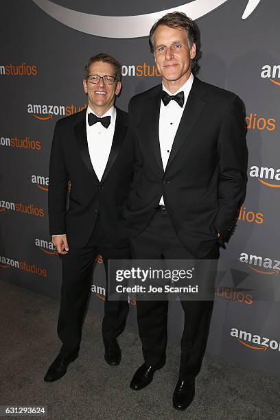 Former White House Press Secretary Jay Carney and Amazon Senior Vice President , Business DevelopmentKeffrey Blackburn attend Amazon Studios Golden...