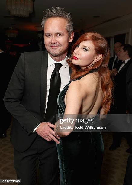 Head of Amazon Studios Roy Price and writer Lila Feinberg attend Amazon Studios Golden Globes Celebration at The Beverly Hilton Hotel on January 8,...