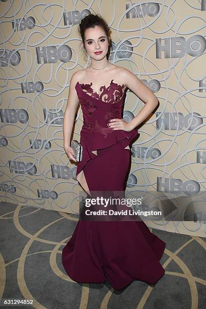 Actress Vanessa Marano arrives at HBO's Official Golden Globe Awards after party at the Circa 55 Restaurant on January 8, 2017 in Los Angeles,...