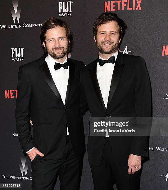 Producers Matt Duffer and Ross Duffer attend the 2017 Weinstein Company and Netflix Golden Globes after party on January 8, 2017 in Los Angeles,...
