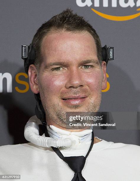 Steve Gleason attends Amazon Studios Golden Globes Party at The Beverly Hilton Hotel on January 8, 2017 in Beverly Hills, California.