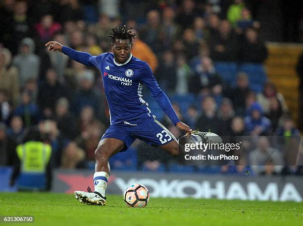 Chelsea's Michy Batshuayi during The Emirates F A Cup - Third Round match between Chelsea against Peterborough United at Stamford Bridge, London,...