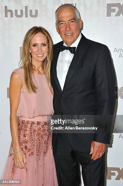 Fox Television Group Co-Chairman and CEO Dana Walden and Gary Newman attend FOX and FX's 2017 Golden Globe Awards After Party at The Beverly Hilton...