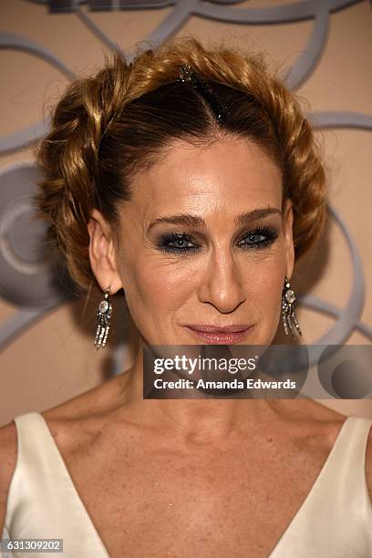 Actress Sarah Jessica Parker arrives at HBO's Official Golden Globe Awards After Party at Circa 55 Restaurant on January 8, 2017 in Los Angeles,...