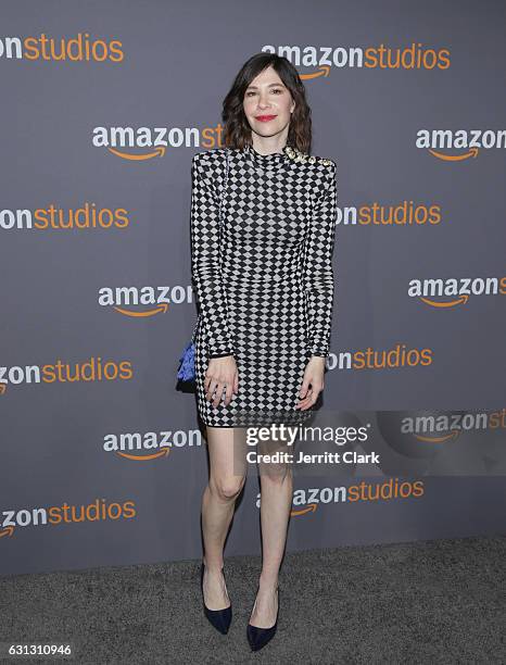 Actress Carrie Brownstein attends the Amazon Studios Golden Globes Party at The Beverly Hilton Hotel on January 8, 2017 in Beverly Hills, California.