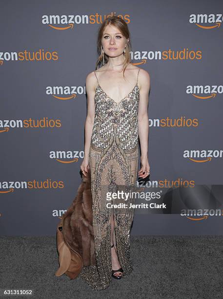 Actress Genevieve Angelson attends the Amazon Studios Golden Globes Party at The Beverly Hilton Hotel on January 8, 2017 in Beverly Hills, California.