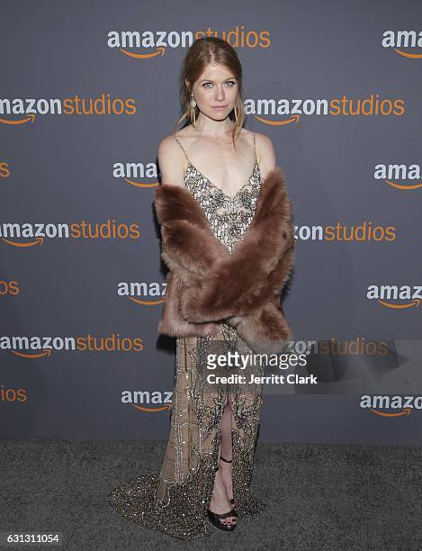 Actress Genevieve Angelson attends the Amazon Studios Golden Globes Party at The Beverly Hilton Hotel on January 8, 2017 in Beverly Hills, California.