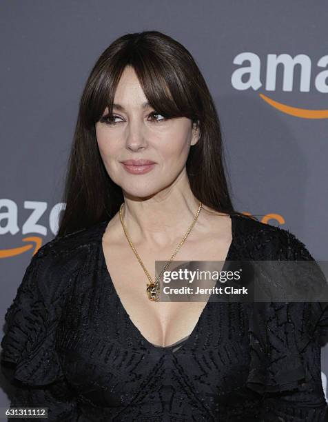 Actress Monica Bellucci attends the Amazon Studios Golden Globes Party at The Beverly Hilton Hotel on January 8, 2017 in Beverly Hills, California.