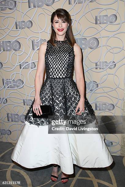 Actress Amanda Crew arrives at HBO's Official Golden Globe Awards after party at the Circa 55 Restaurant on January 8, 2017 in Los Angeles,...