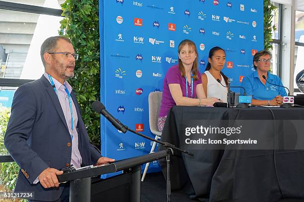 China's top ranked player Zhang Shuai was on hand to conduct the draw ceremony for the Apia International Sydney 2017 on January 7 at Sydney Olympic...