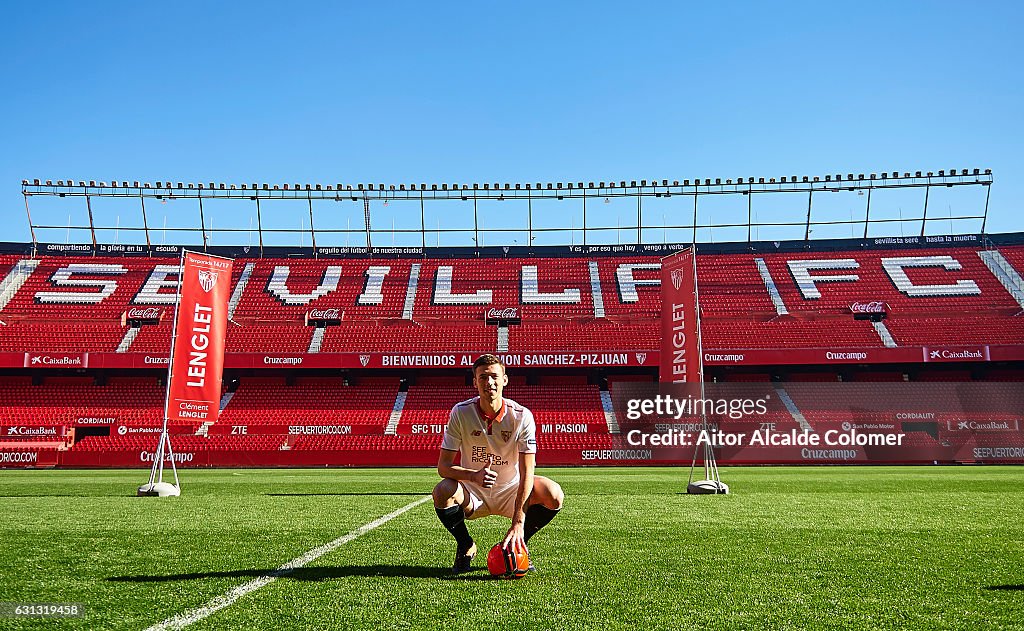 Sevilla FC unveil new signing Clement Lenglet