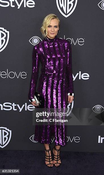 Diane Kruger attends the 18th Annual Post-Golden Globes Party hosted by Warner Bros. Pictures and InStyle at The Beverly Hilton Hotel on January 8,...