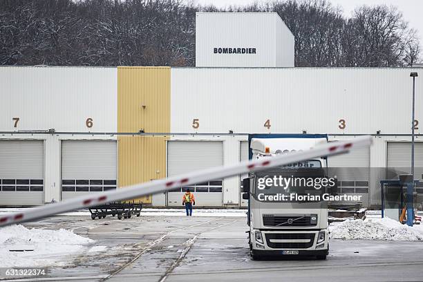 The plant of Bombardier is pictured on January 09, 2017 in Bautzen, Germany. According to media reports Canadian train manufacturer Bombardier...