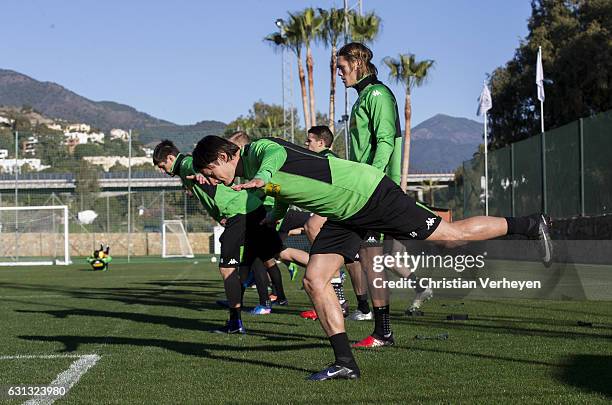 Impressions during a Training Session at Borussia Moenchengladbach Training Camp on January 09, 2017 in Marbella, Spain.