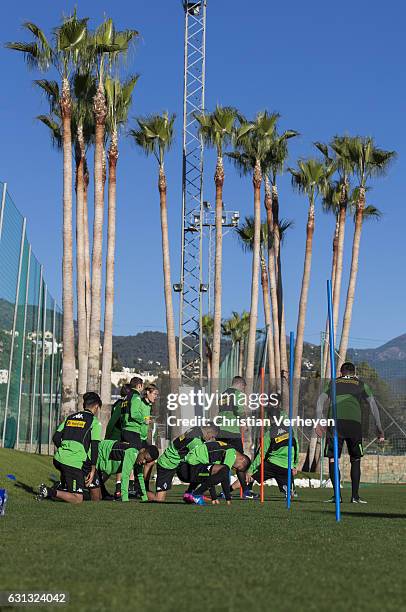 Impressions during a Training Session at Borussia Moenchengladbach Training Camp on January 09, 2017 in Marbella, Spain.