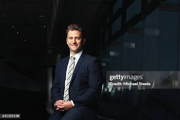 First Team Coach Jim Troughton poses at Edgbaston on January 9, 2017 in Birmi of Warwickshire County Cricket Club and First Team Coach Jim Troughton...