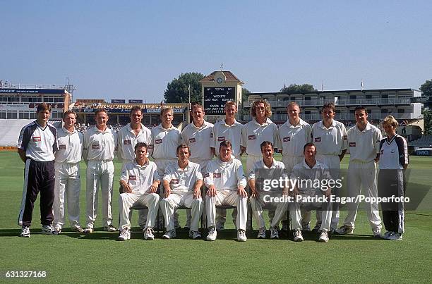 The Yorkshire team line-up before the Benson and Hedges Super Cup Semi Final between Warwickshire and Yorkshire at Edgbaston, Birmingham, 10th July...