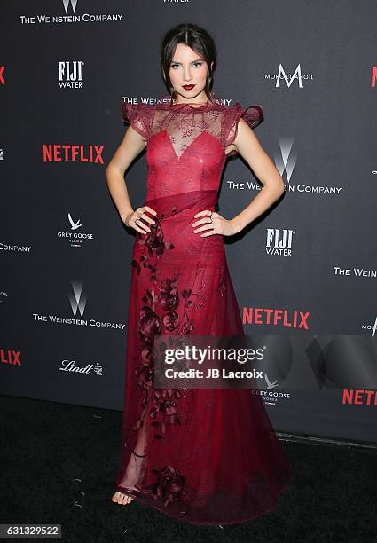 Maya Henry attends The Weinstein Company and Netflix Golden Globe Party, presented with FIJI Water, Grey Goose Vodka, Lindt Chocolate, and Moroccan...