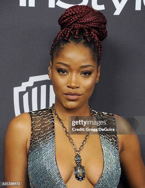 Actress Keke Palmer arrives at the 18th Annual Post-Golden Globes Party hosted by Warner Bros. Pictures and InStyle at The Beverly Hilton Hotel on...