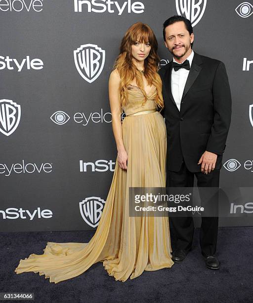 Francesca Eastwood and Clifton Collins Jr. Arrive at the 18th Annual Post-Golden Globes Party hosted by Warner Bros. Pictures and InStyle at The...