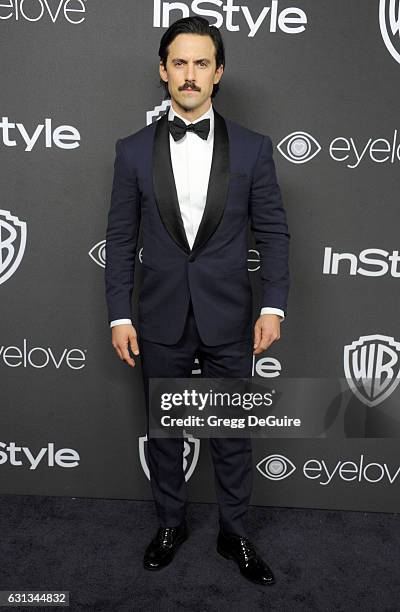 Actor Milo Ventimiglia arrives at the 18th Annual Post-Golden Globes Party hosted by Warner Bros. Pictures and InStyle at The Beverly Hilton Hotel on...