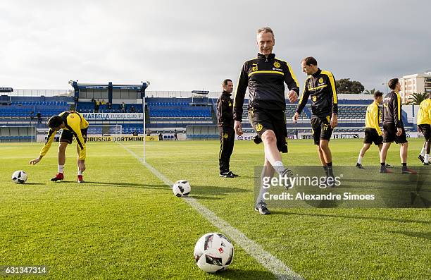 Rainer Schrey, athletic coach of Borussia Dortmund, during the fifth day of the training camp in Marbella on January 09, 2017 in Marbella, Spain.