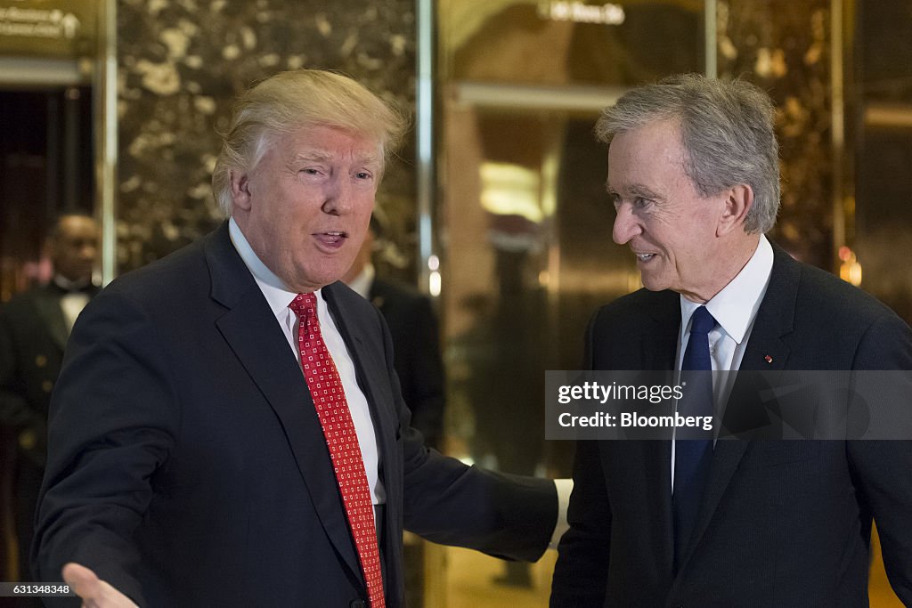 Political And Business Visitors At Trump Tower During President-Elect's Transition To The White House