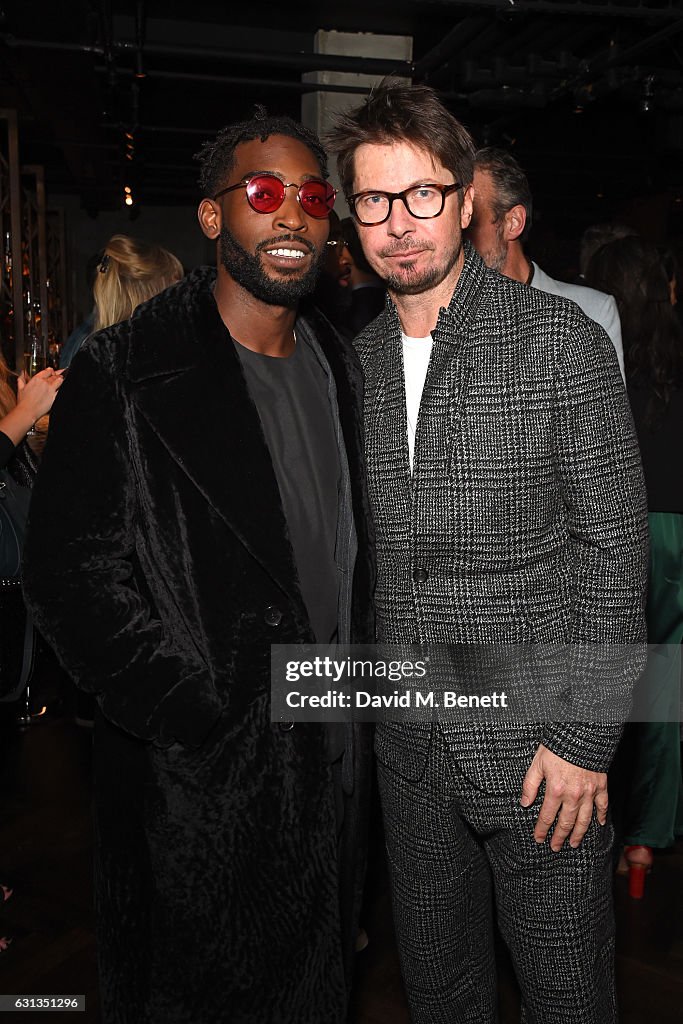 Dylan Hack Tinie Tempah and Oliver Spencer attend the London Fashion Week Men's ...