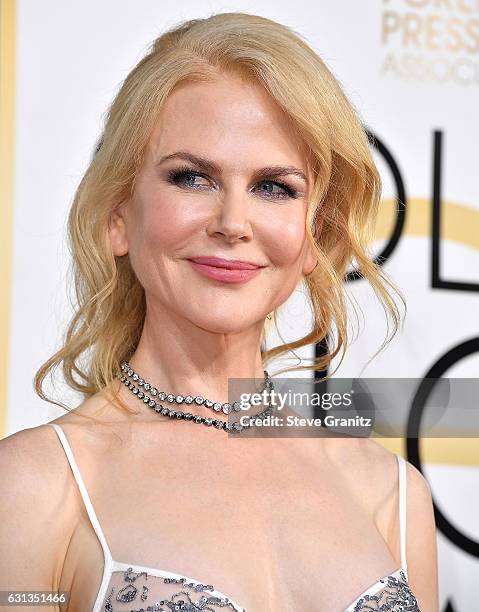 Nicole Kidman arrives at the 74th Annual Golden Globe Awards at The Beverly Hilton Hotel on January 8, 2017 in Beverly Hills, California.