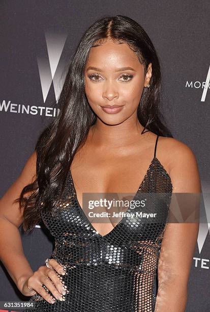 Model Phoenix Skye attends The Weinstein Company and Netflix Golden Globe Party, presented with FIJI Water, Grey Goose Vodka, Lindt Chocolate, and...