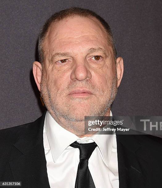 Producer Harvey Weinstein attends The Weinstein Company and Netflix Golden Globe Party, presented with FIJI Water, Grey Goose Vodka, Lindt Chocolate,...