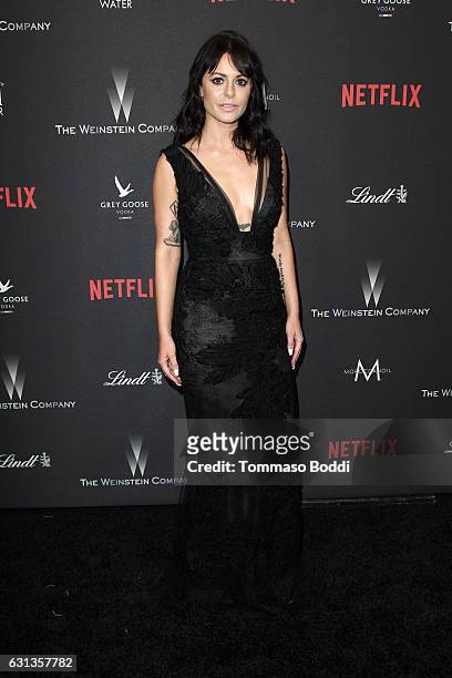 Sophia Amoruso attends The Weinstein Company and Netflix Golden Globe Party, presented with FIJI Water, Grey Goose Vodka, Lindt Chocolate, and...