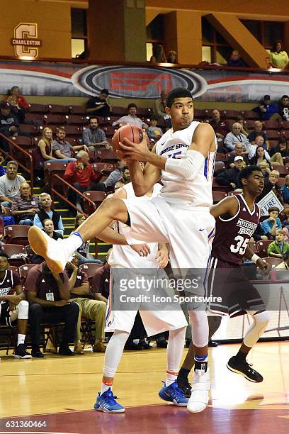 Chandler Hutchison of Boise State during the Mississippi State Bulldogs 80-68 victory over the Boise State Broncos in the second round of the...