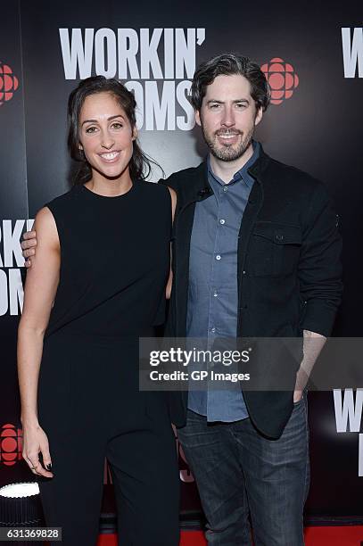 Creator, showrunner and star Catherine Reitman and brother Jason Reitman attend the CBC world premiere VIP screening of "Workin' Moms" at TIFF Bell...