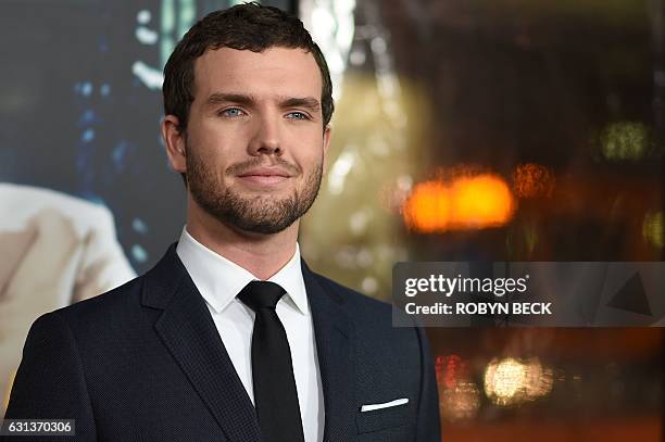 Austin Swift, the younger brother of recording artist Taylor Swift , arrives for the world premiere of Warner Bros. "Live By Night," January 9, 2017...