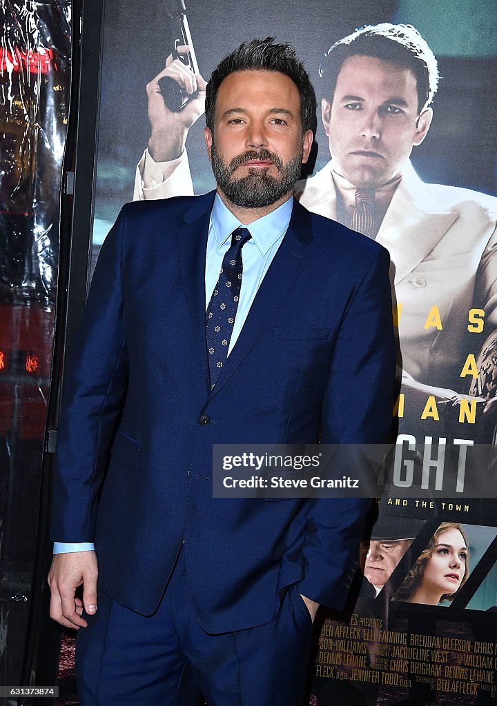 Premiere Of Warner Bros. Pictures' "Live By Night" - Arrivals