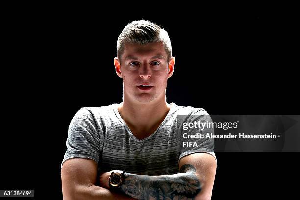 Toni Kroos of Germany and Real Madrid, poses prior to The Best FIFA Football Awards at Kameha Zurich Hotel on January 9, 2017 in Zurich, Switzerland.