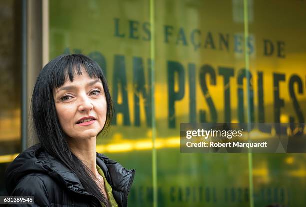 Maria De Medeiros poses during a photocall at the FilmoTeca de Catalunya on January 10, 2017 in Barcelona, Spain.