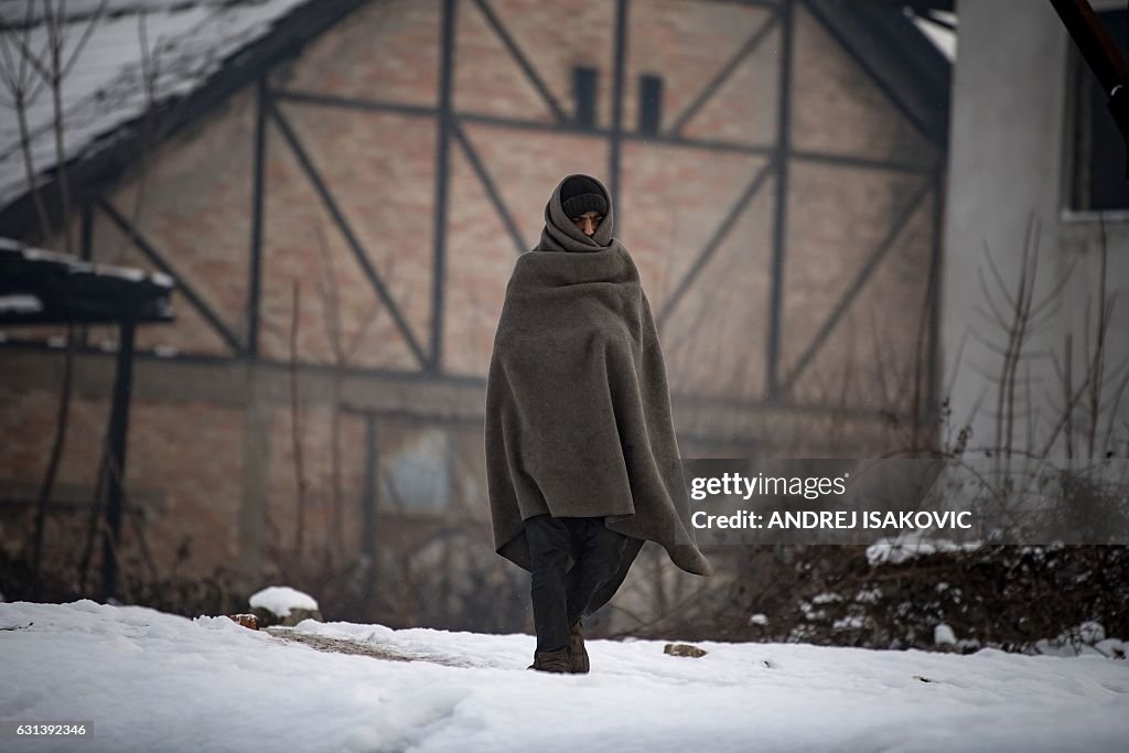 SERBIA-EU-MIGRANTS-WEATHER