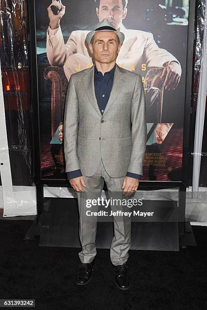 Actor-writer Peter Arpesella arrives at the Premiere Of Warner Bros. Pictures' 'Live By Night' at TCL Chinese Theatre on January 9, 2017 in...