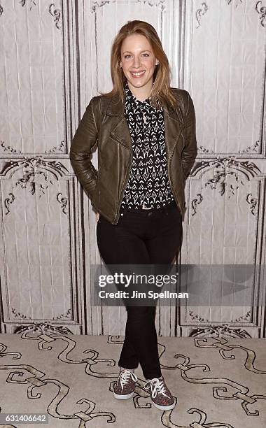 Actress Jessie Mueller attends the Build series to discuss "Waitress" at AOL HQ on January 10, 2017 in New York City.