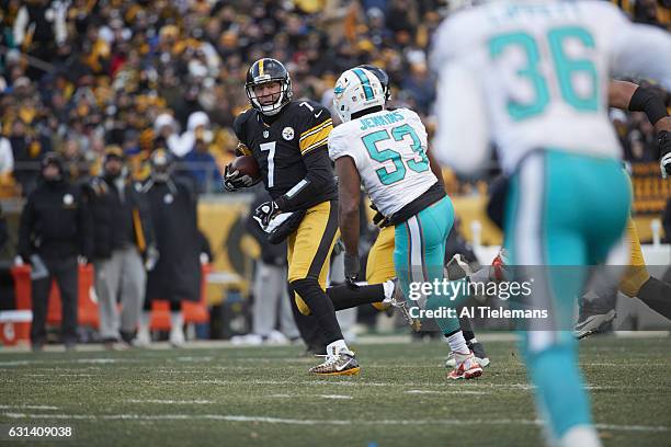 Playoffs: Pittsburgh Steelers QB Ben Roethlisberger in action vs Miami Dolphins at Heinz Field. Pittsburgh, PA 1/8/2017 CREDIT: Al Tielemans