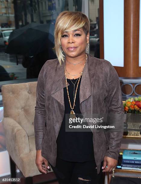 Singer Tionne "T-Boz" Watkins visits Hollywood Today Live at W Hollywood on January 10, 2017 in Hollywood, California.
